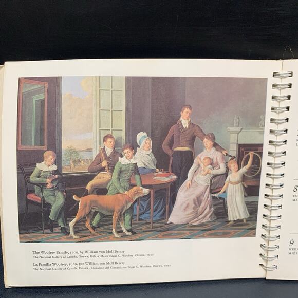 Vintage UNICEF 1973 Engagement Calendar Unmarked “The Child Through The Ages.” A - Picture 4 of 9